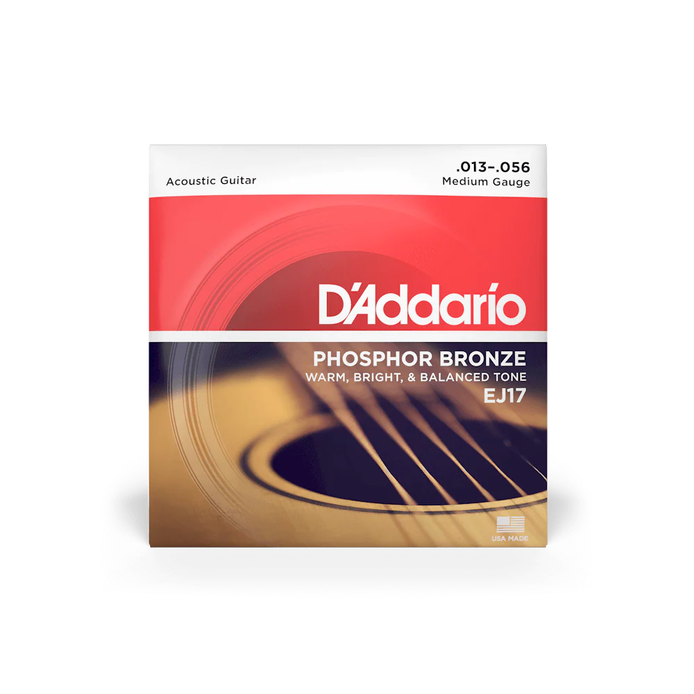 Daddario Acoustic Guitar Strings Medium Gauge | EJ17
