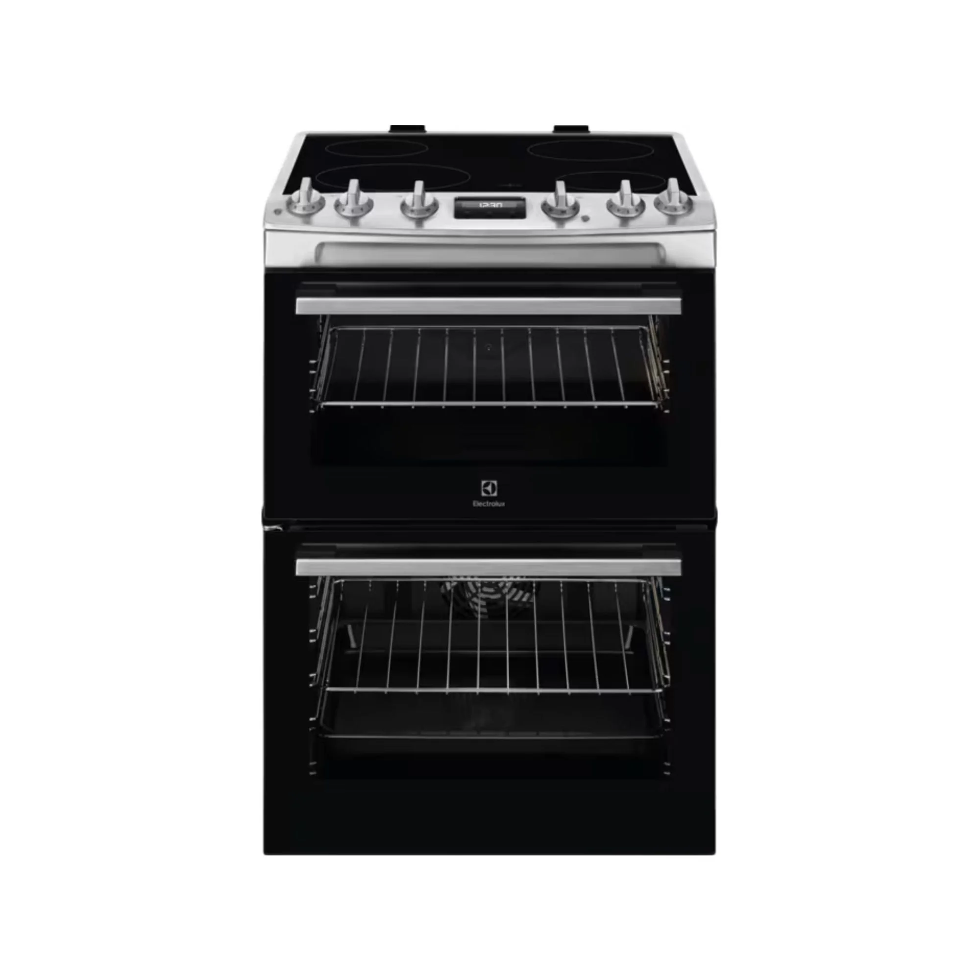 Electrolux 500 SurroundCook 60cm Double Oven Cooker with Ceramic hob - Inox | LKR655200X