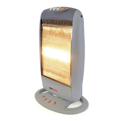 *OPEN BOX* StayWarm 1200w 3 Bar Compact Halogen Heater - Grey | F2106GR
