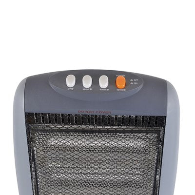 *OPEN BOX* StayWarm 1200w 3 Bar Compact Halogen Heater - Grey | F2106GR - Image 6