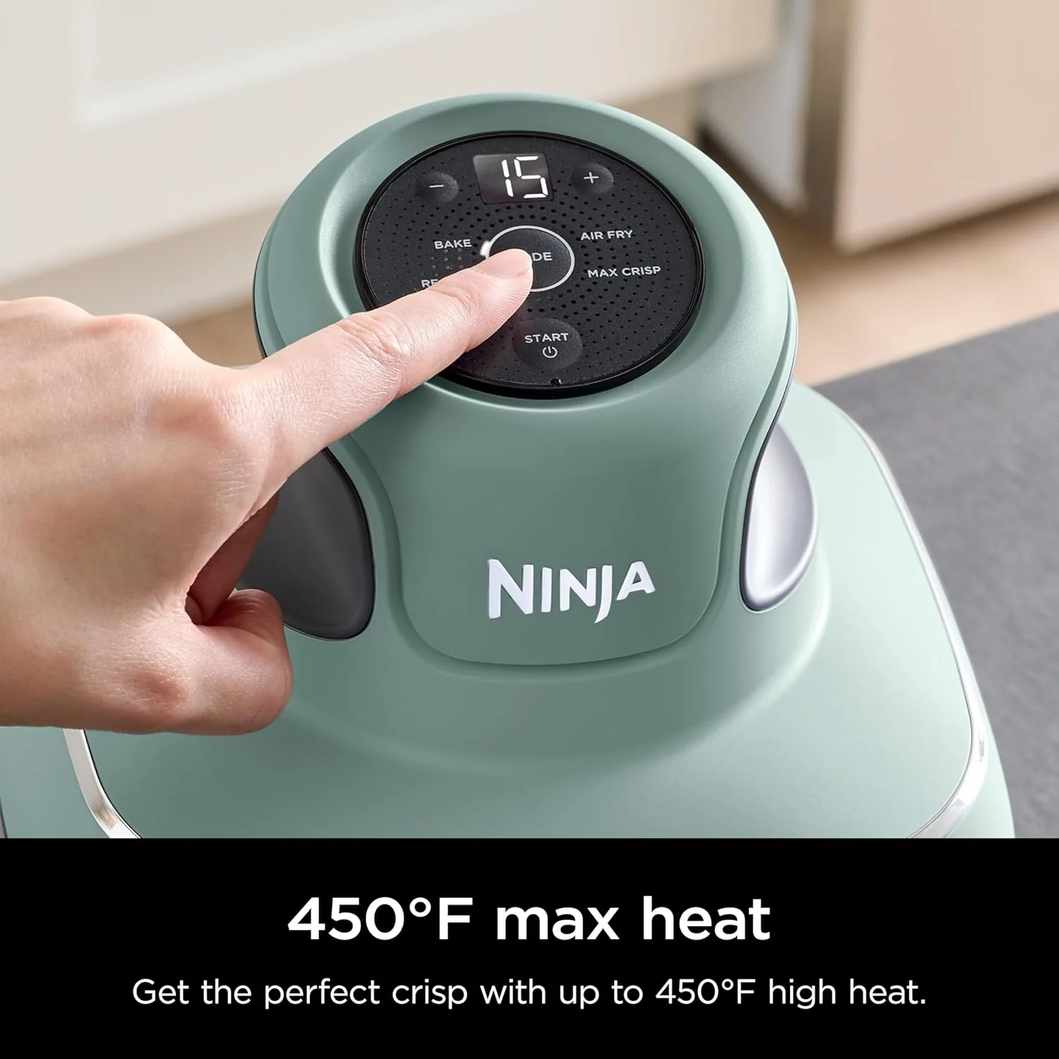 Ninja CRISPi 4-in-1 Portable Glass Air Fryer - Sage | FN101UKSG - Image 4