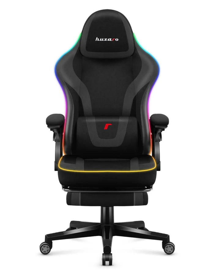 *OPEN BOX* Huzaro Force 4.6 Black Mesh RGB Smart Gaming Chair | FORCE 4.6 BL - Image 3