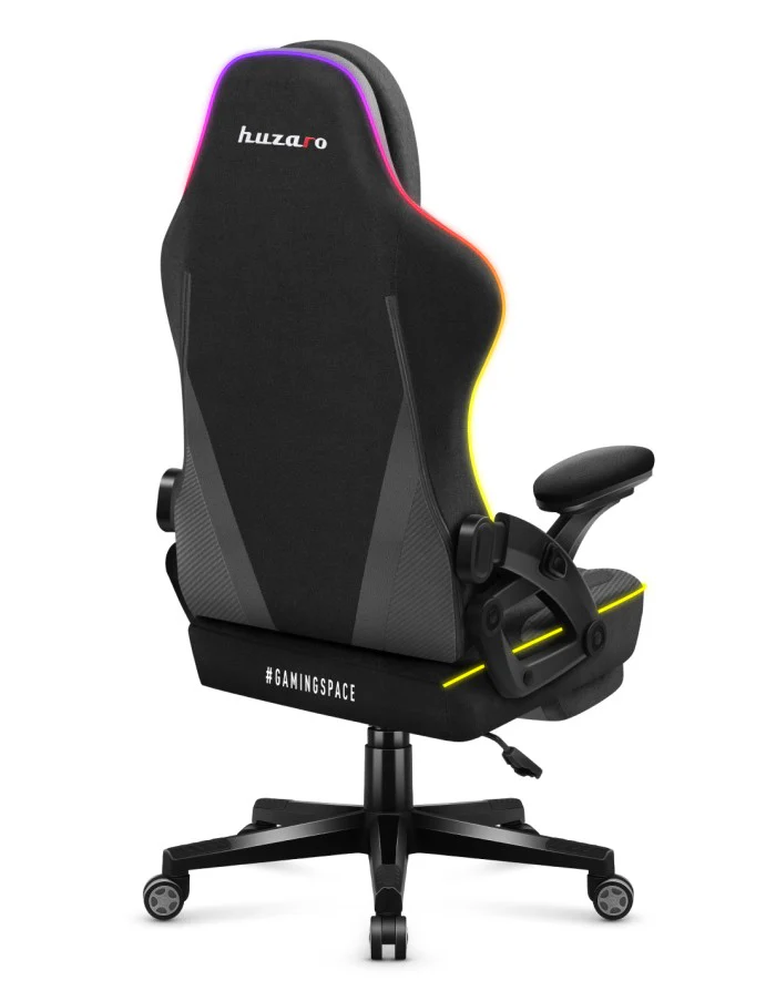 *OPEN BOX* Huzaro Force 4.6 Black Mesh RGB Smart Gaming Chair | FORCE 4.6 BL - Image 6