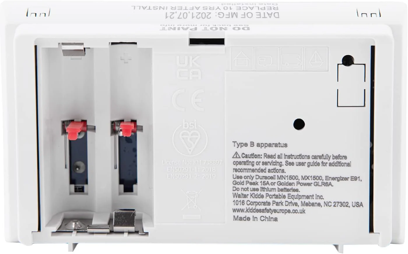 Kidde 7DCO Ten Year Life Carbon Monoxide Alarm with Digital Display | FSK7DCO - Image 7