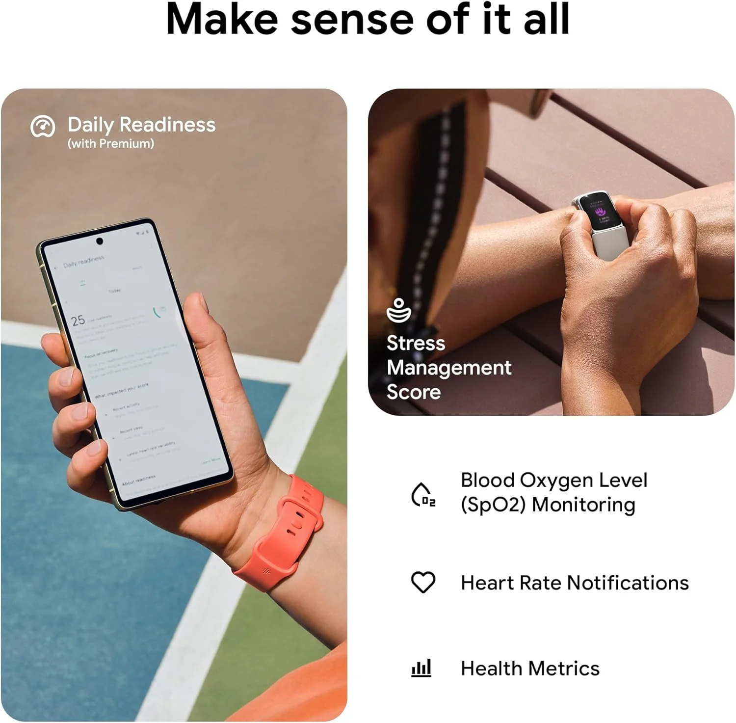 Fitbit Charge 6 By Google - Coral/Gold || GA05184-GB - Image 6