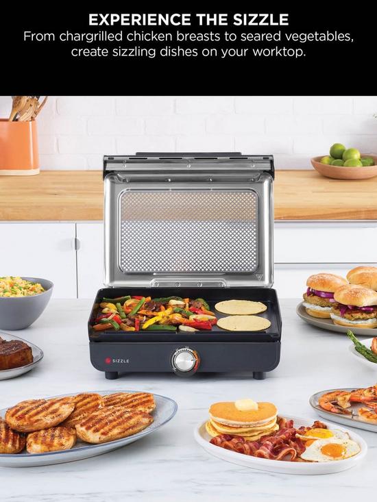 NINJA Sizzle Low Smoke Indoor Grill & Flat Plate | GR101UK - Image 4