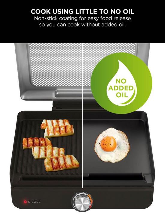 NINJA Sizzle Low Smoke Indoor Grill & Flat Plate | GR101UK - Image 6