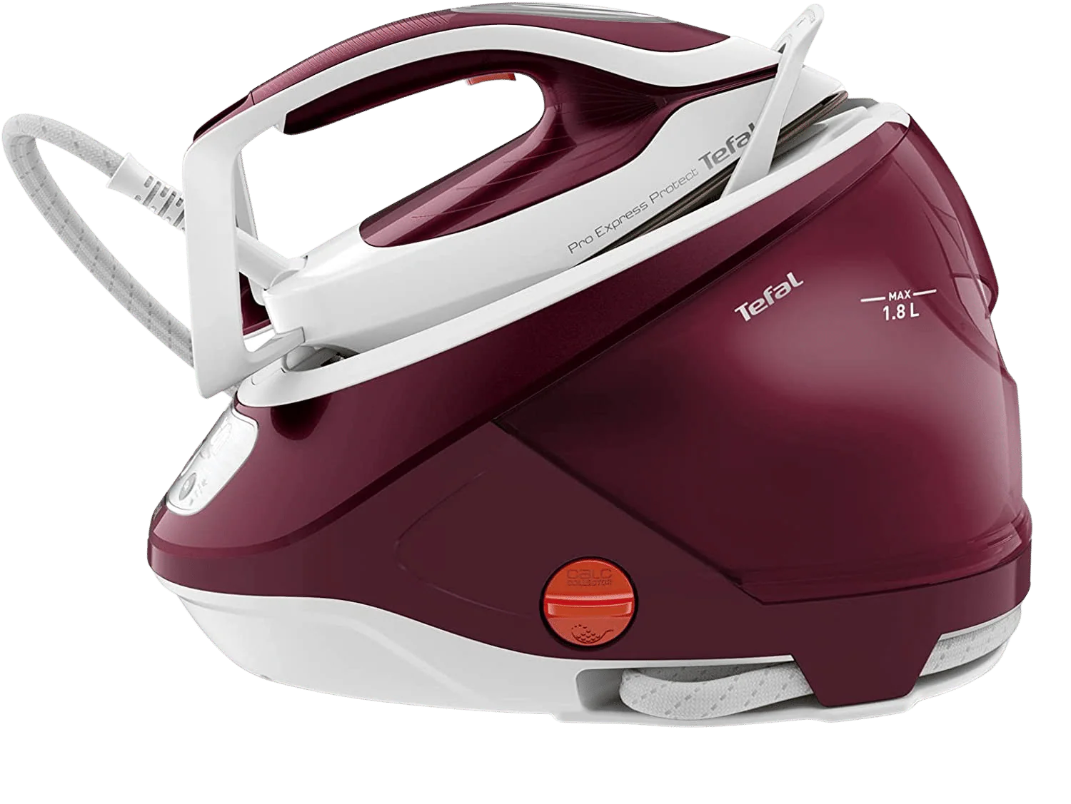 Tefal Pro Express Protect Pressurised Steam Generator Iron - Burgundy | GV9220GO - Image 2