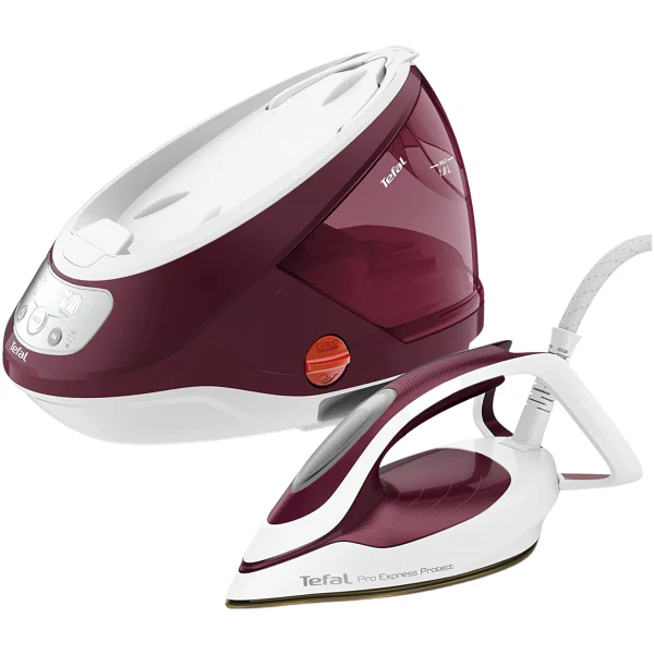 Tefal Pro Express Protect Pressurised Steam Generator Iron - Burgundy | GV9220GO - Image 3