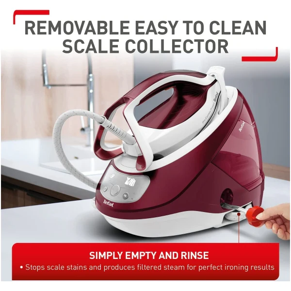 Tefal Pro Express Protect Pressurised Steam Generator Iron - Burgundy | GV9220GO - Image 5