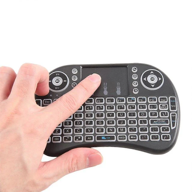 I8 Mini Wireless Keyboard 2.4G Wireless Keyboard and Mouse,for Laptop TV BOX Touchpad USB Remote - Black | GXK0811 - Image 5