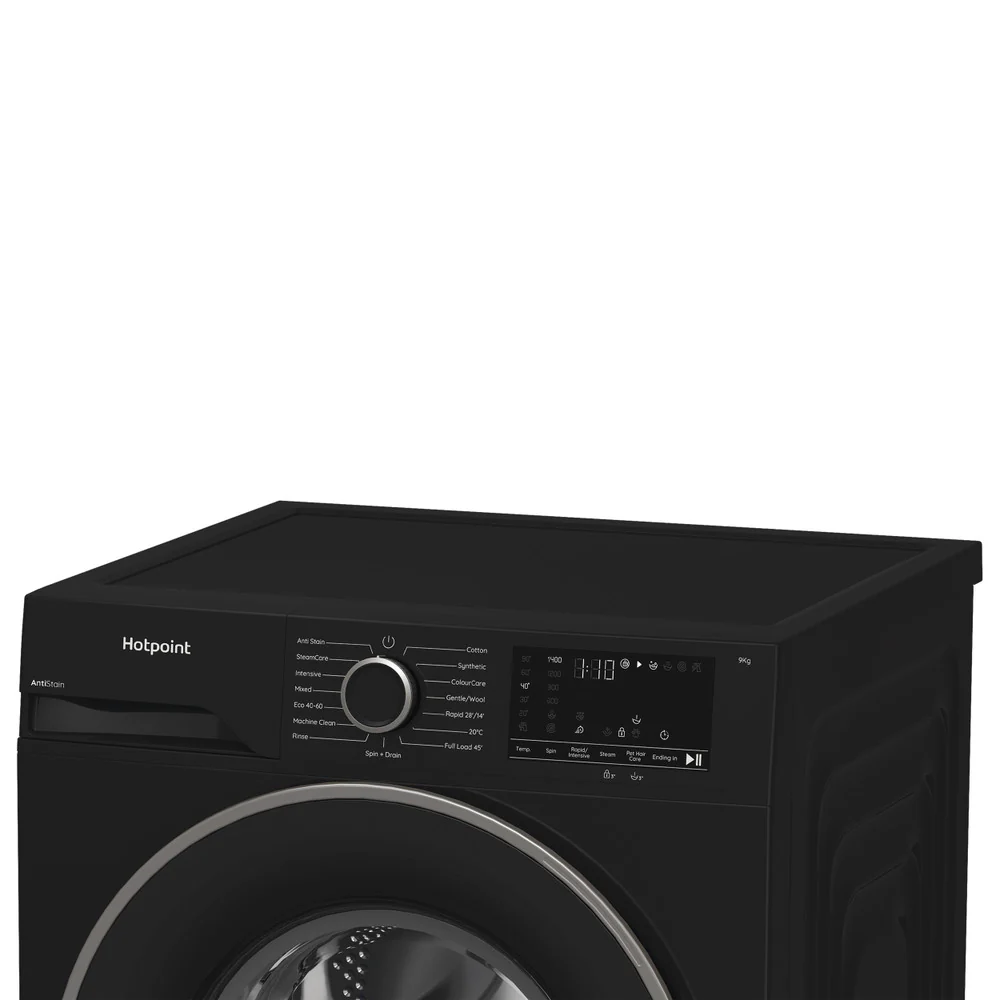 *OPEN BOX* Hotpoint 9Kg Anti-Stain Washing Machine - Black | H 91B ANTI STAIN IR - Image 8