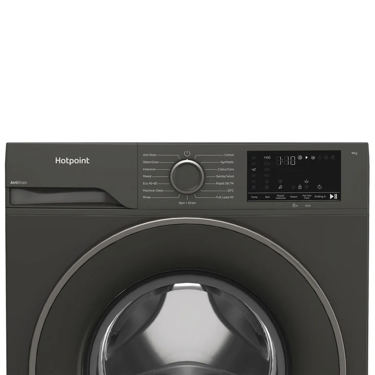 Hotpoint Anti-stain Washing Machine 9kg - Graphite | H 91G ANTI STAIN IR - Image 4