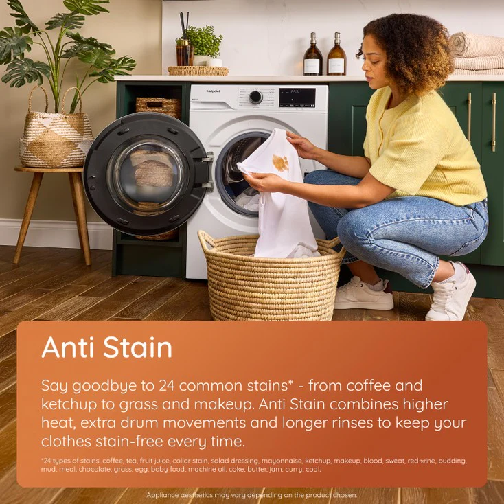 Hotpoint Anti-stain Washing Machine 9kg - Graphite | H 91G ANTI STAIN IR - Image 7