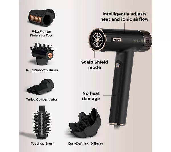 Shark SpeedStyle Pro 5-in-1 High-Velocity Hair Dryer System | HD752UK - Image 10