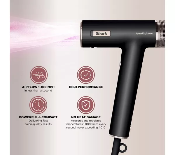 Shark SpeedStyle Pro 5-in-1 High-Velocity Hair Dryer System | HD752UK - Image 8