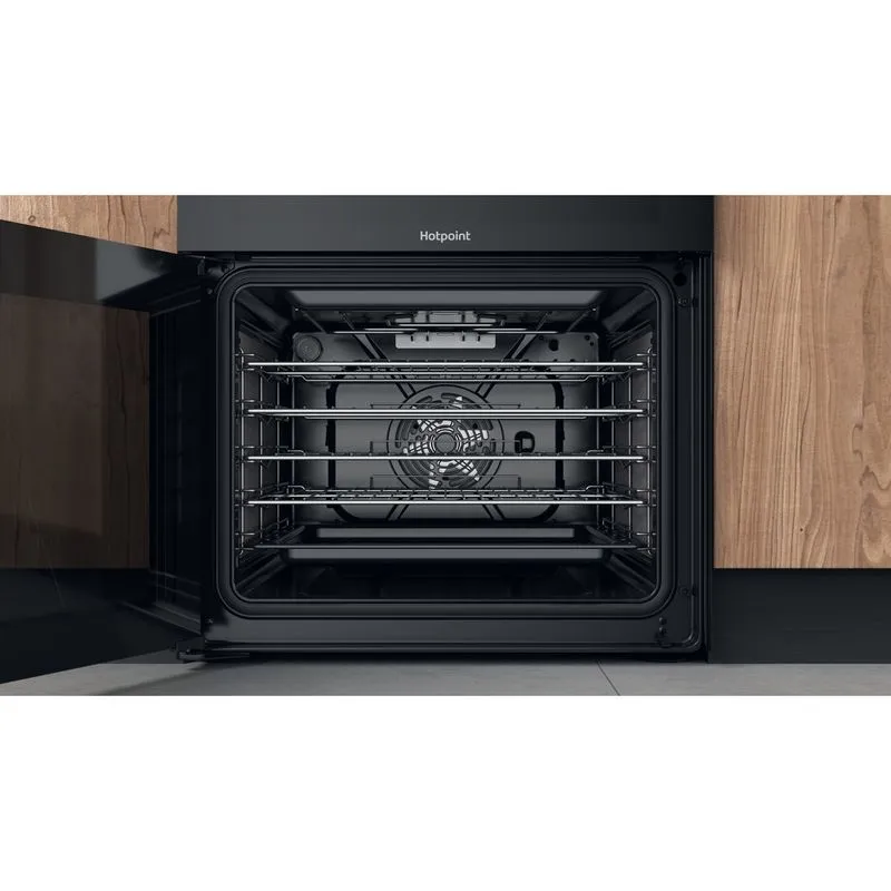 *OPEN BOX* Hotpoint 60cm Dual Fuel Cooker - Black || HDM67G8CCB/UK - Image 7