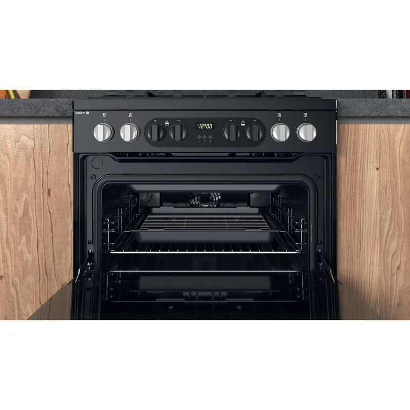 *OPEN BOX* Hotpoint 60cm Dual Fuel Cooker - Black || HDM67G8CCB/UK - Image 8