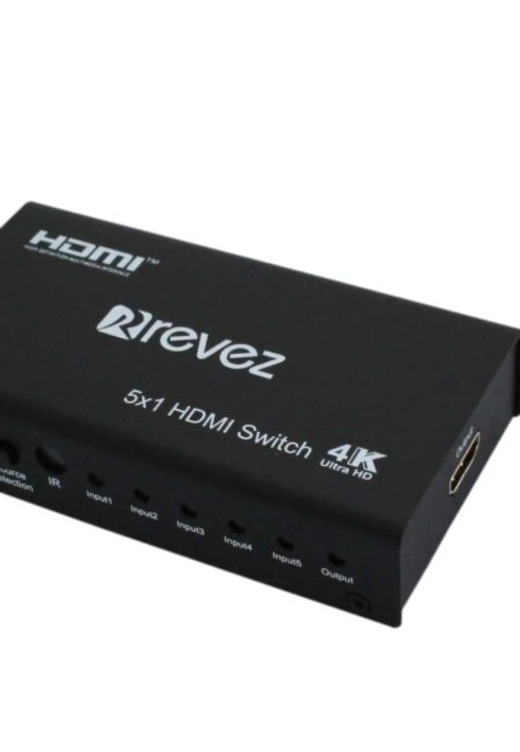 Revez HDMI Switch 5 in 1 Out with Remote | HDS5-4K - Image 3