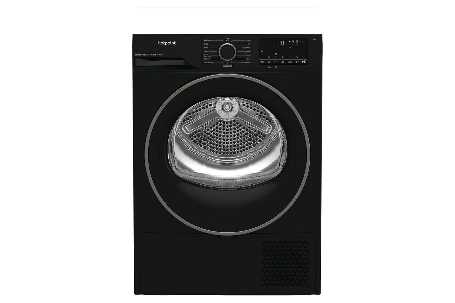 Hotpoint 9kg Freestanding Heat Pump Tumble Dryer with ColdGuard Technology - Black | HHDD90BBIRE