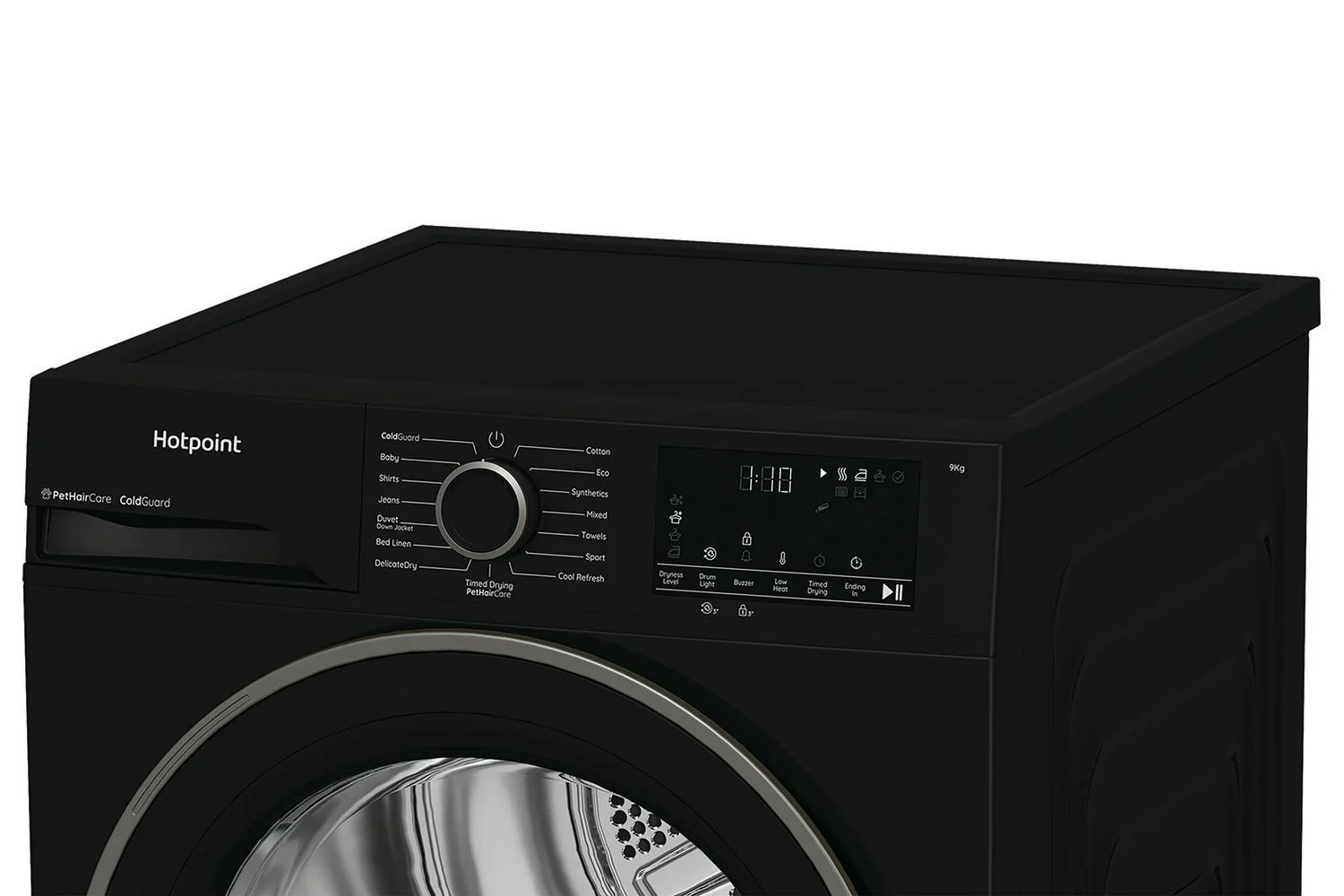 Hotpoint 9kg Freestanding Heat Pump Tumble Dryer with ColdGuard Technology - Black | HHDD90BBIRE - Image 6