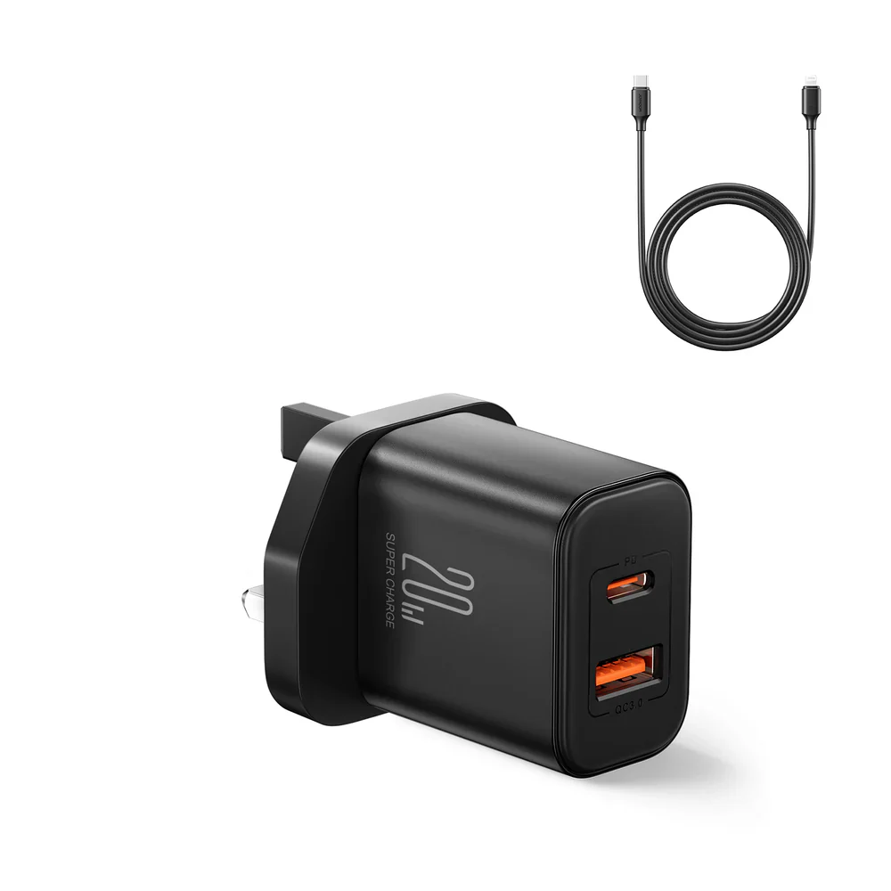 Joyroom Dual Port Fast Charger 20W C to Lightnig | HL-TCF05B/C - Image 3