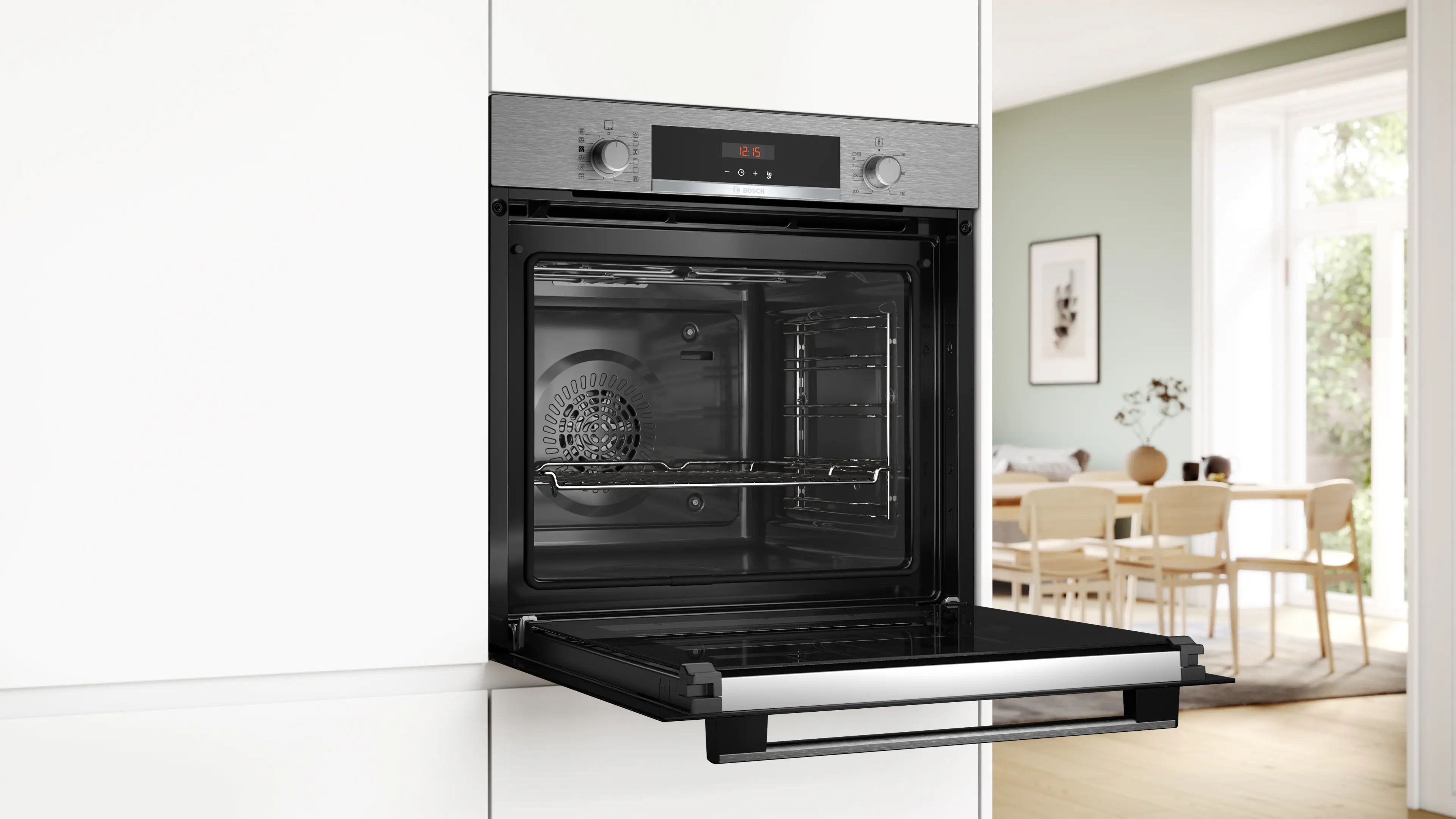 BOSCH Series 4 Built-in oven with added steam function 60 x 60 cm - Stainless Steel | HQA574BS3B - Image 4