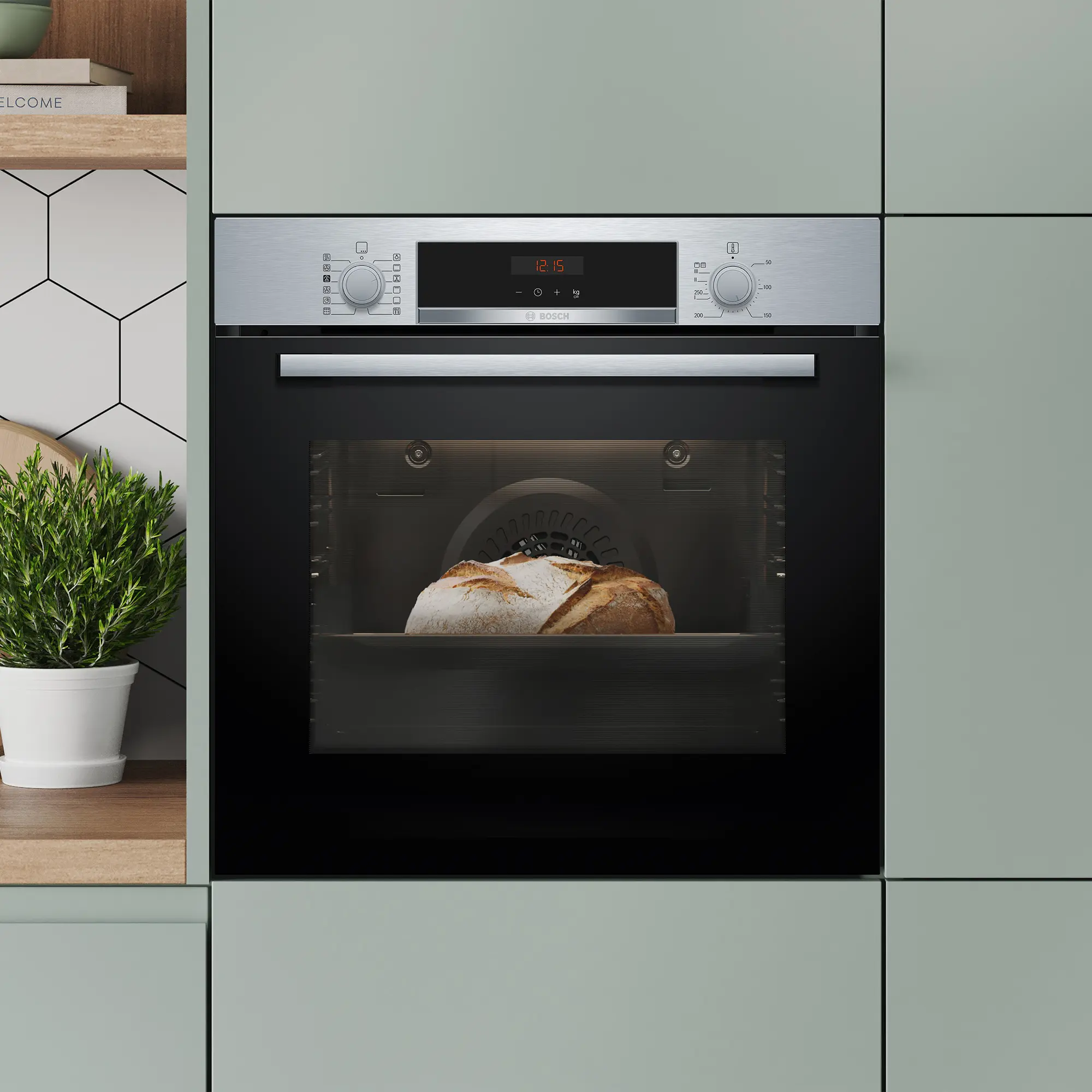 BOSCH Series 4 Built-in oven with added steam function 60 x 60 cm - Stainless Steel | HQA574BS3B - Image 8