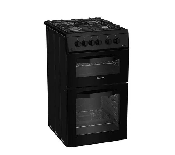 Hotpoint 50cm Freestanding Gas Double Cooker | HTG5GCB - Image 3