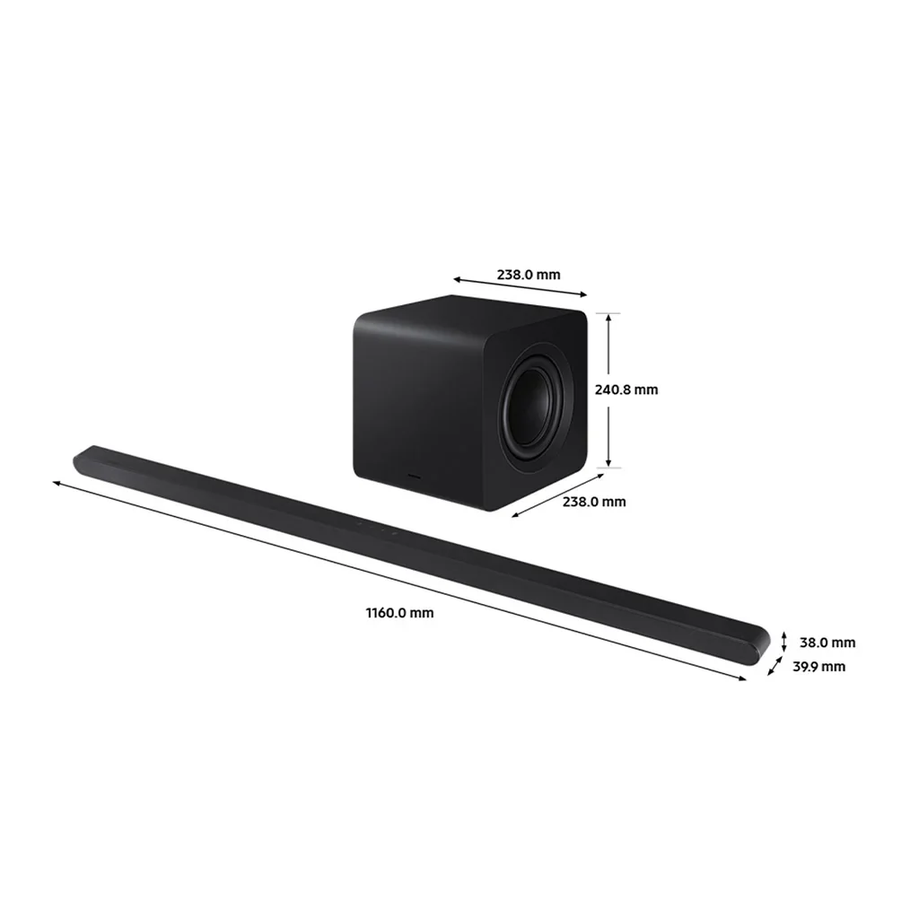 SAMSUNG Ultra Slim 3.1.2ch Lifestyle Soundbar with Subwoofer (2024) || HW-S800D/XU - Image 4