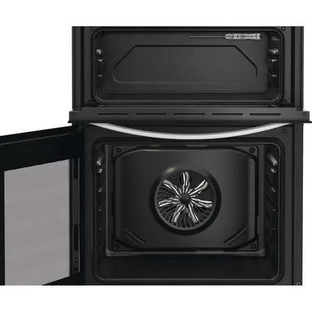 INDESIT 60cm Electric Double Cooker with Ceramic Hob - White | IDE6VMW - Image 2