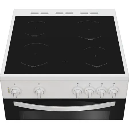 INDESIT 60cm Electric Double Cooker with Ceramic Hob - White | IDE6VMW - Image 6