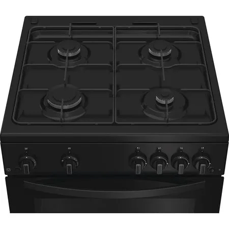 INDESIT 60cm Gas Double Cooker - Black | IDG6GB - Image 6