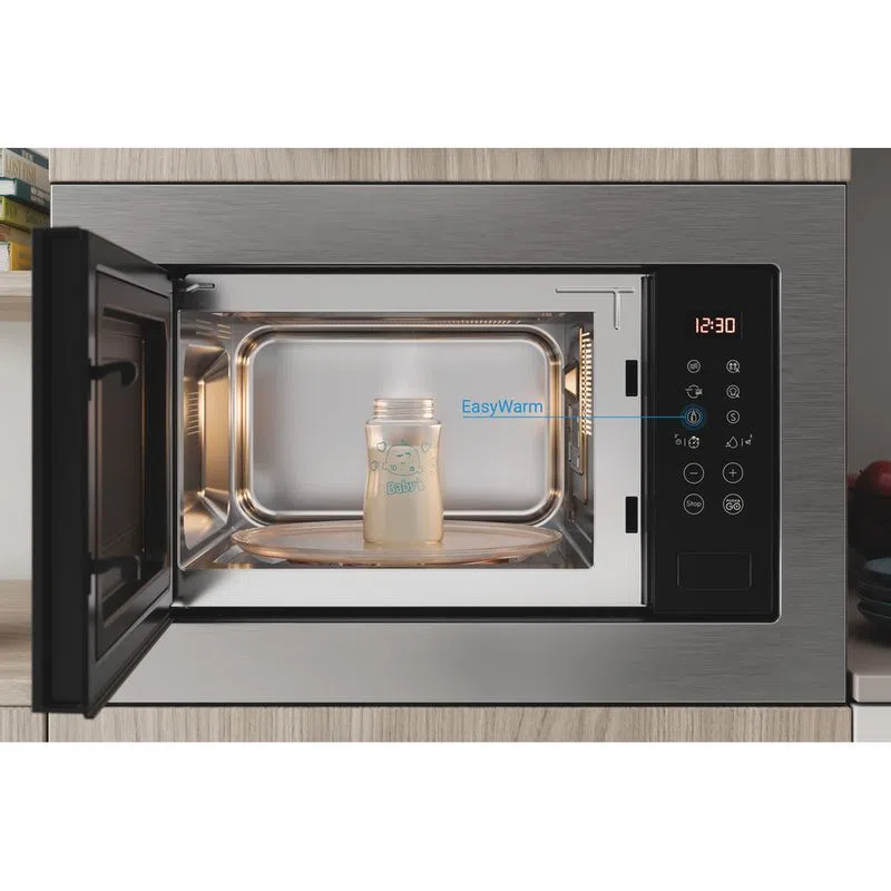 *OPEN BOX* Indesit Integrated Microwave Oven & Grill in St/Steel 25L 900W | MWI125GXUK - Image 5
