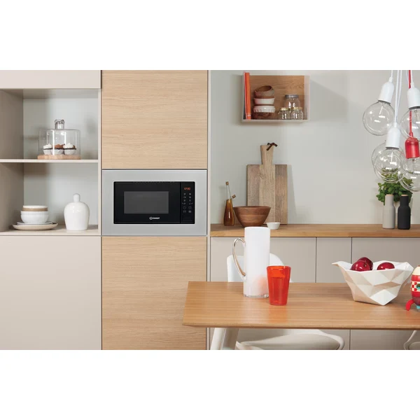 *OPEN BOX* Indesit Integrated Microwave with Grill Stainless Steel | MWI120GX - Image 3