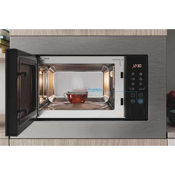 *OPEN BOX* Indesit Integrated Microwave with Grill Stainless Steel | MWI120GX - Image 4