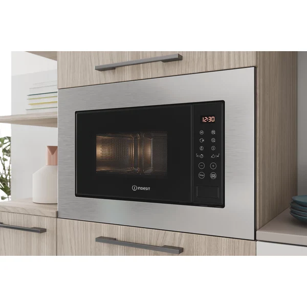 *OPEN BOX* Indesit Integrated Microwave with Grill Stainless Steel | MWI120GX - Image 7