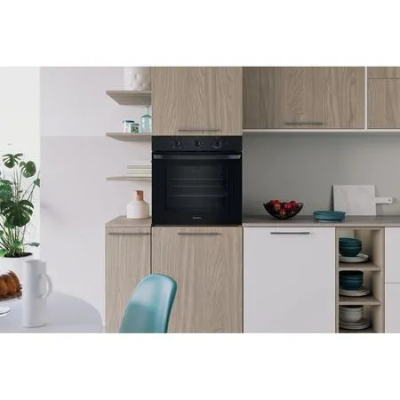 Indesit Click&Clean IO 233 B UK Electric Single Fan Oven - Black | IO233BUK - Image 4