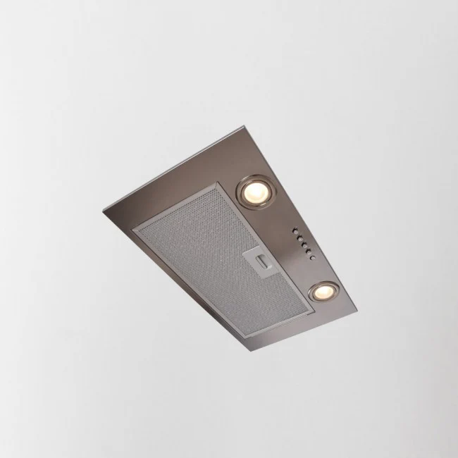 LUXAIR 52cm Canopy Hood in Stainless Steel with 2 x LED Spot Lights and Push Button Controls || LA-52-CAN-SS-PLUS - Image 4