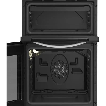 Indesit 50cm Electric feestanding double cooker with Ceramic Hob - White | ITE5VMW - Image 2
