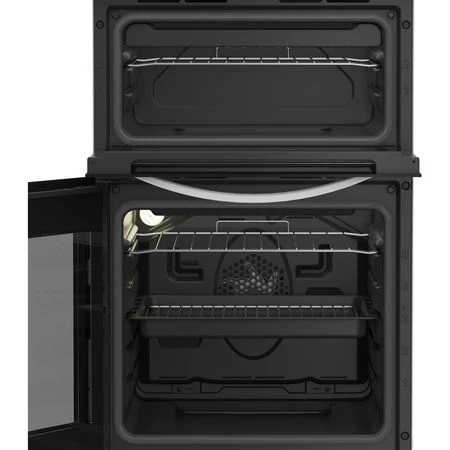 Indesit 50cm Electric feestanding double cooker with Ceramic Hob - White | ITE5VMW - Image 4