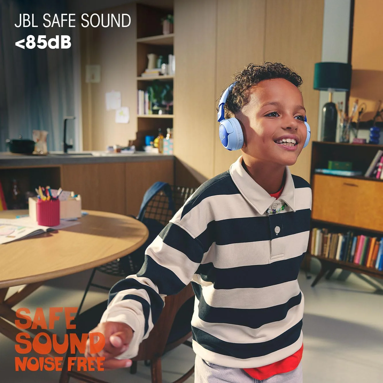 JBL Junior 320BT On-Ear Wireless Kids Headphones - Blue | JBLJR320BTBLU - Image 6