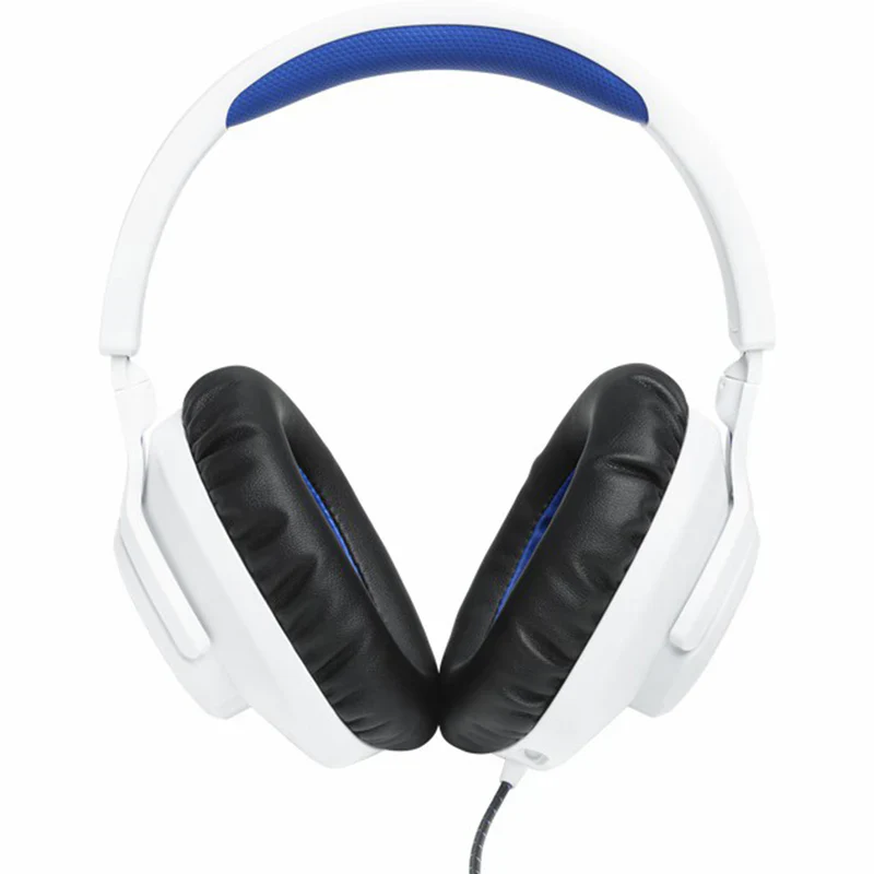 JBL Quantum Driver Over-Ear Wired Gaming Headset - White&Blue | JBLQ100PWHTBLU - Image 3