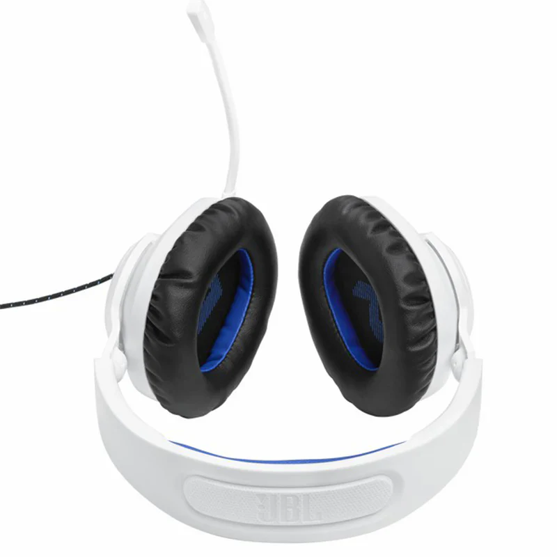 JBL Quantum Driver Over-Ear Wired Gaming Headset - White&Blue | JBLQ100PWHTBLU - Image 8
