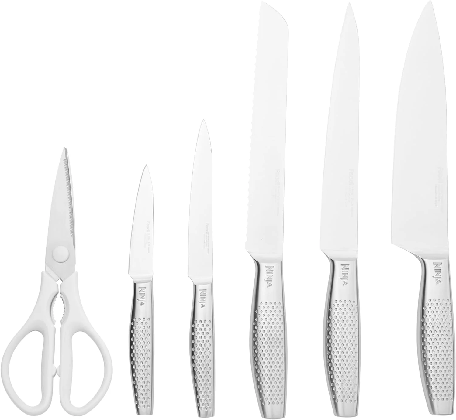 Ninja StaySharp Stainless 6-Piece Knife Set & Block - White | K62006EUWH - Image 2