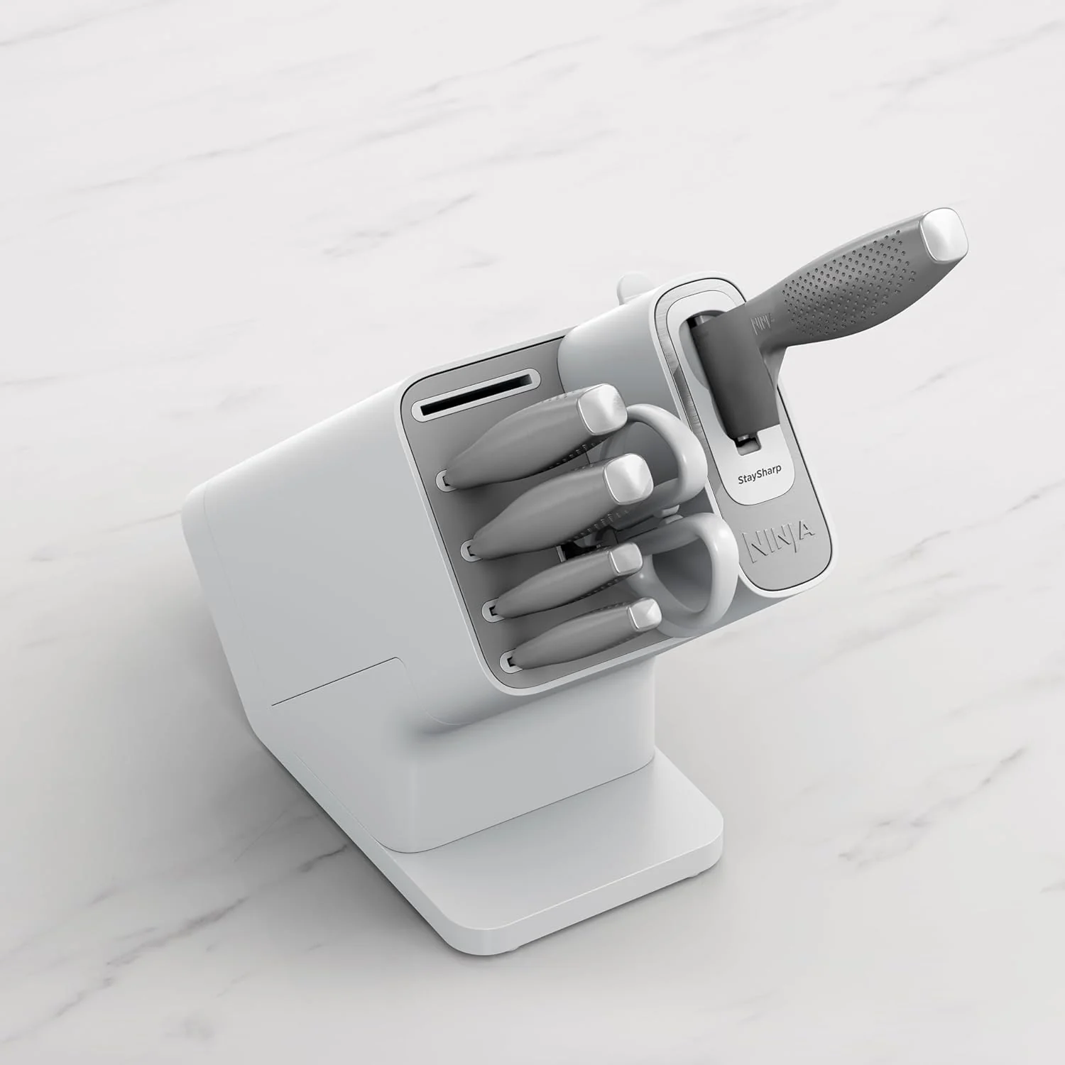 Ninja StaySharp Stainless 6-Piece Knife Set & Block - White | K62006EUWH - Image 4