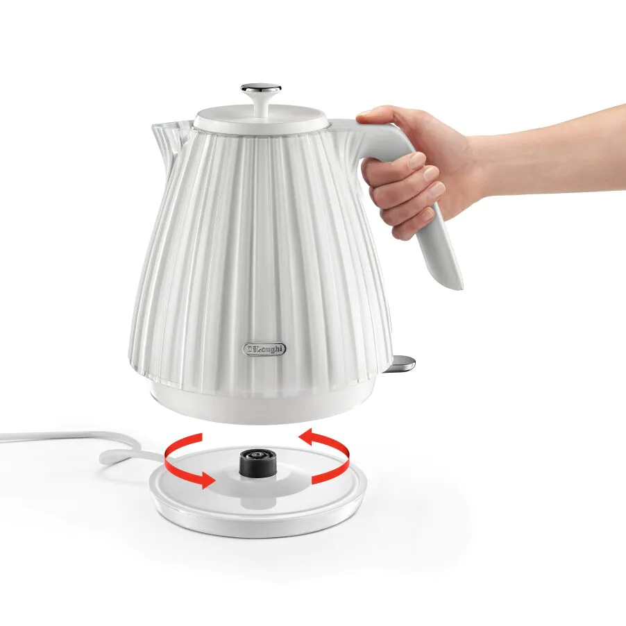 DELONGHI Ballerina 1.7L Cordless Kettle - White | KBD3001.W - Image 3