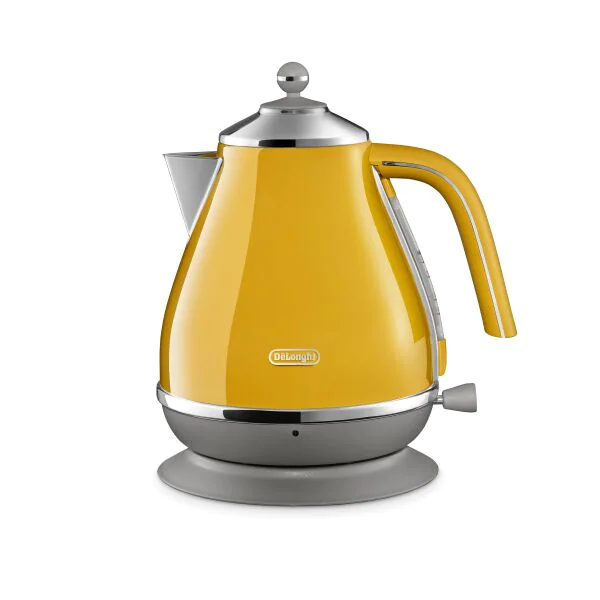 DELONGHI Icona Capitals Cordless Jug Kettle - Yellow | KBOC3001Y