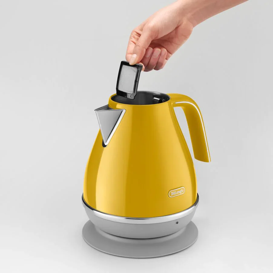 DELONGHI Icona Capitals Cordless Jug Kettle - Yellow | KBOC3001Y - Image 4
