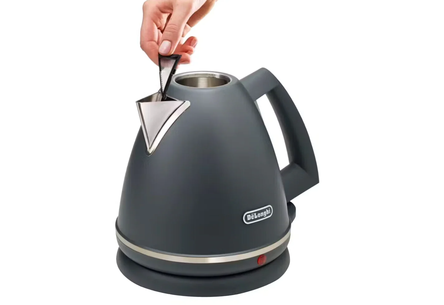 DELONGHI Argento Silva Cordless Kettle - Grey | KBX3016.GY - Image 2